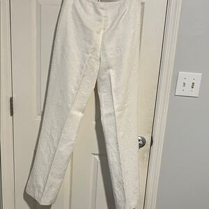 Alberto Makali Ivory Textured Pants